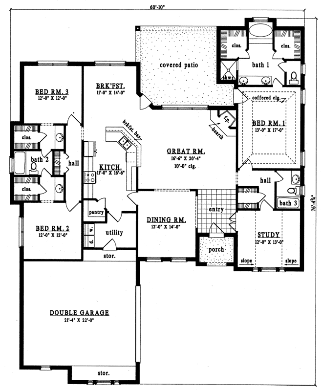 Main Floor Plan: 75-471