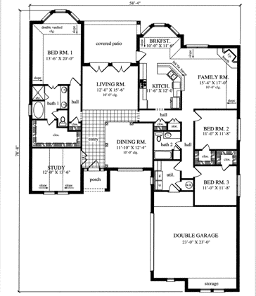Main Floor Plan: 75-472