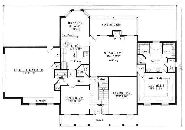 Main Floor Plan: 75-476