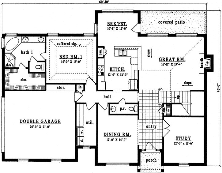 Main Floor Plan: 75-477
