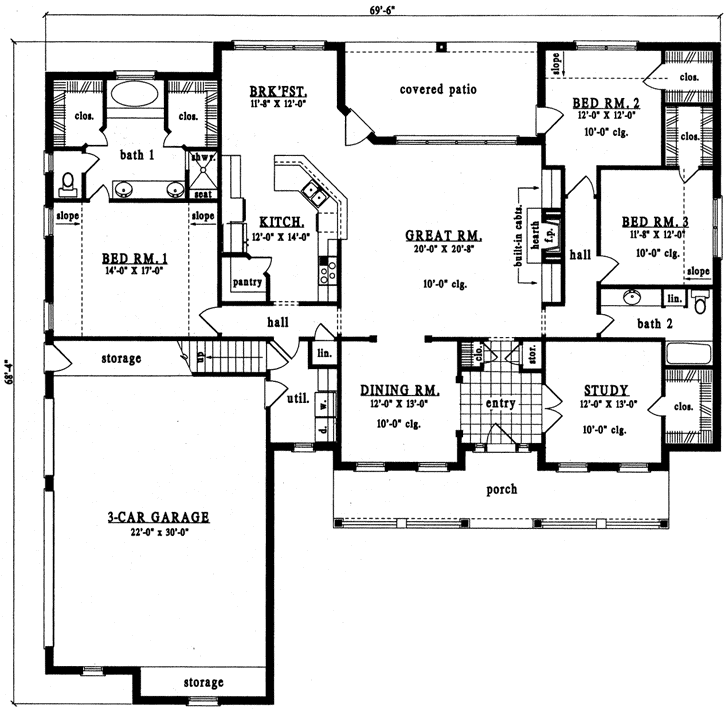 Main Floor Plan: 75-478