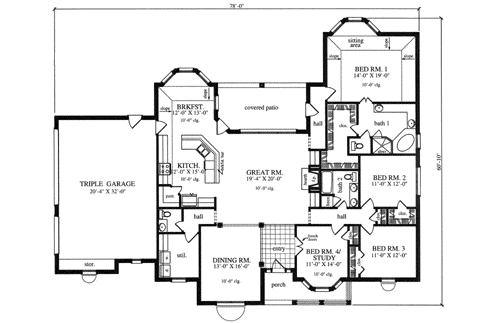 Main Floor Plan: 75-479