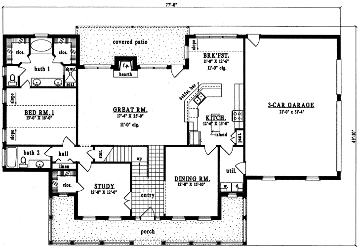Main Floor Plan: 75-482
