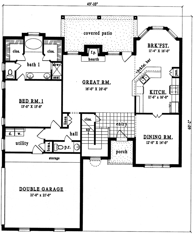 Main Floor Plan: 75-483