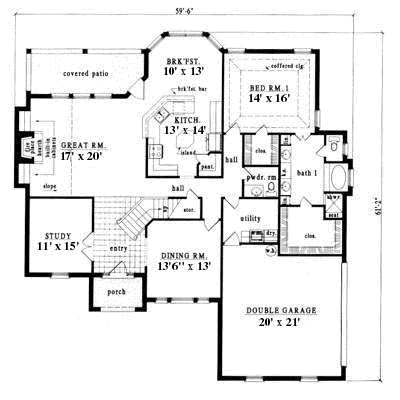 Main Floor Plan: 75-485