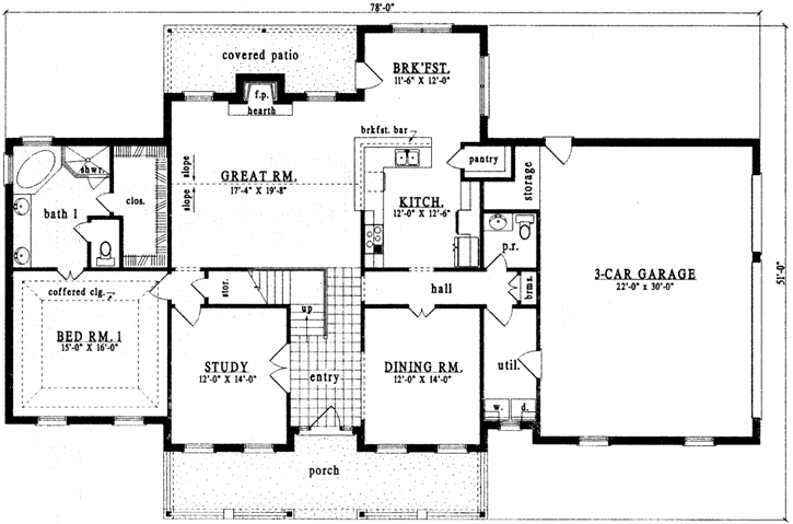 Main Floor Plan: 75-492