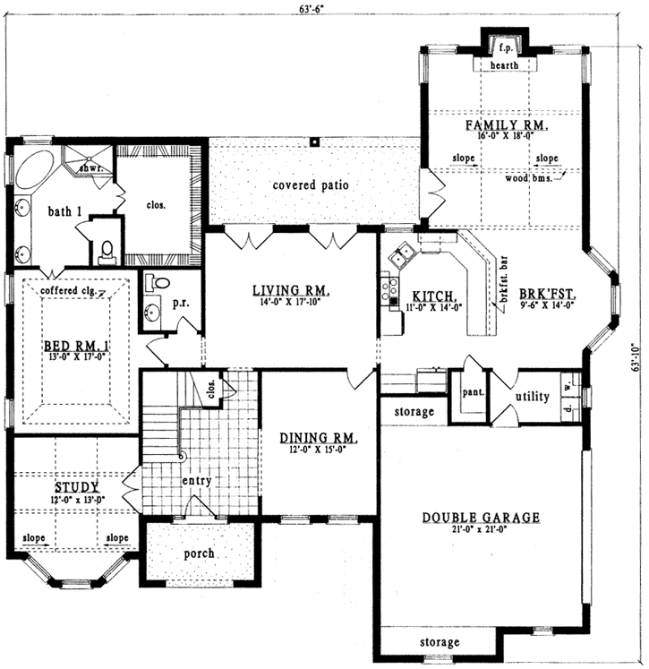 Main Floor Plan: 75-493
