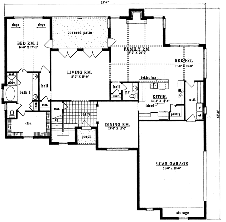 Main Floor Plan: 75-494