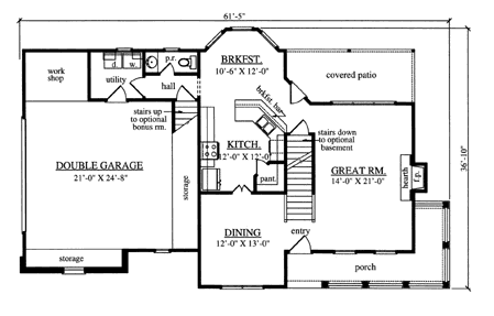 Main Floor Plan: 75-498