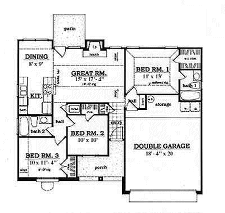 Main Floor Plan: 75-501