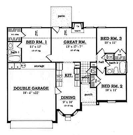 Main Floor Plan: 75-502