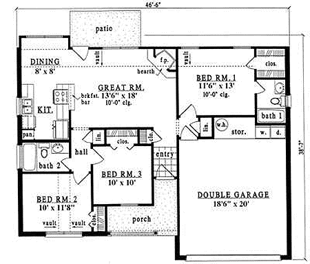 Main Floor Plan: 75-503