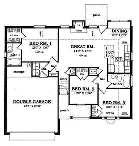 Main Floor Plan: 75-506