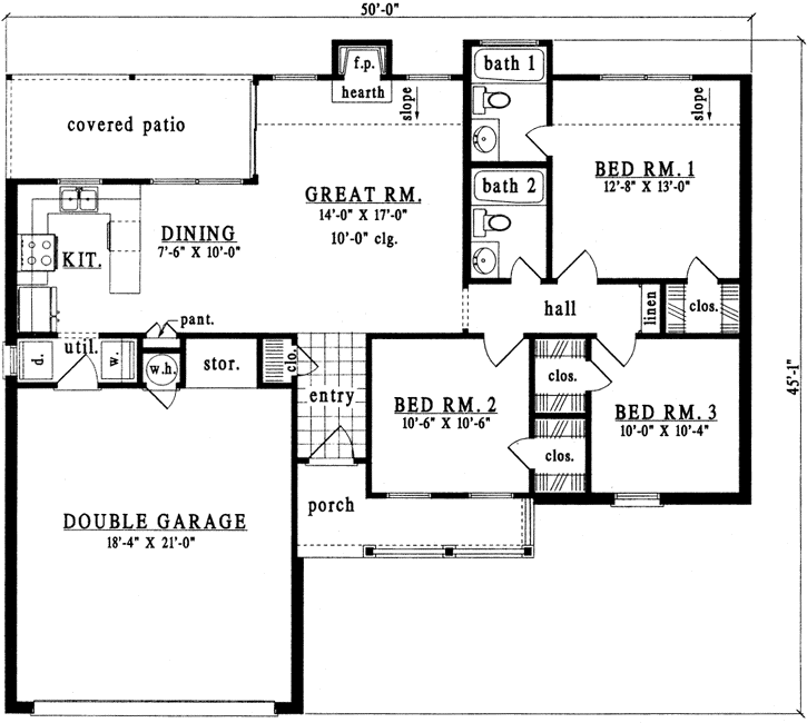 Main Floor Plan: 75-507