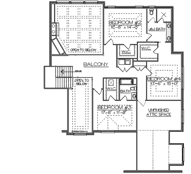 Upper/Second Floor Plan: 76-103