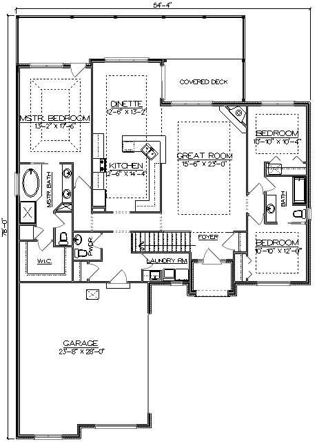 Main Floor Plan: 76-105