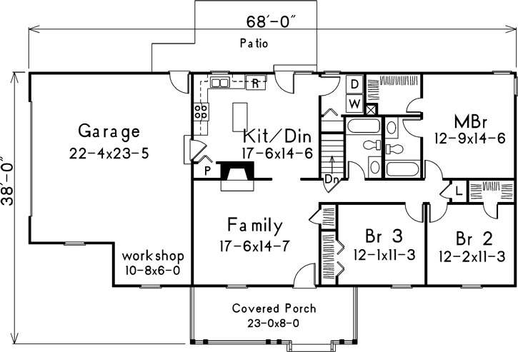 Main Floor Plan: 77-105
