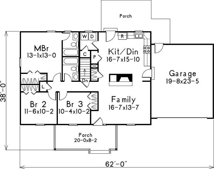 Main Floor Plan: 77-106