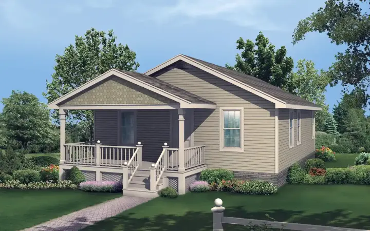 Traditional house plans 77-108 - front exterior, 1,320 sq ft, 3 bed, 2 bath house plans | Monster House Plans