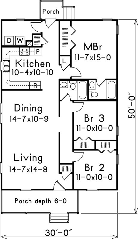 Main Floor Plan: 77-108