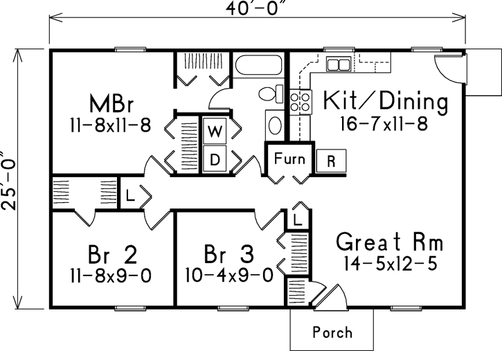Main Floor Plan: 77-110