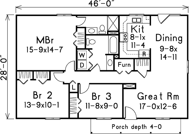 Main Floor Plan: 77-112