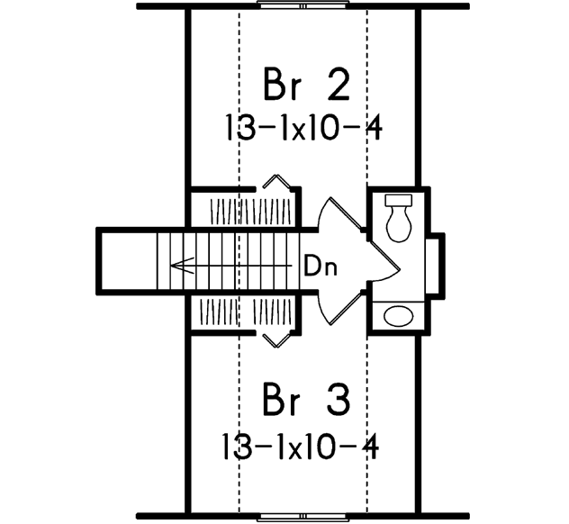 Upper/Second Floor Plan: 77-115