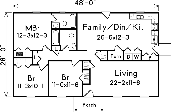 Main Floor Plan: 77-118