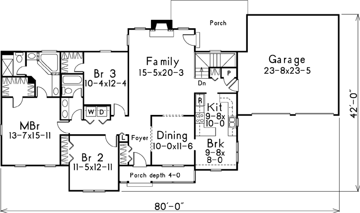 Main Floor Plan: 77-121