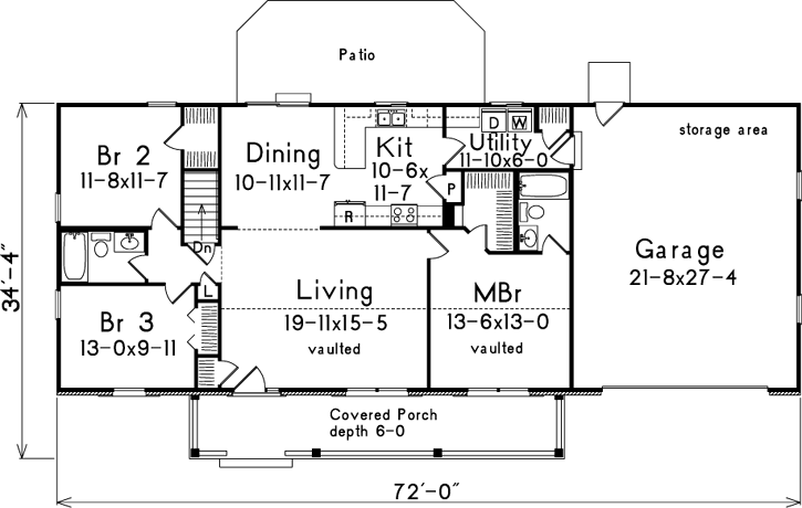 Main Floor Plan: 77-123