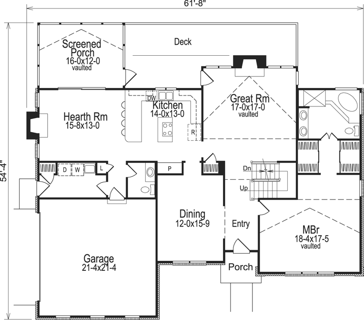 Main Floor Plan: 77-126