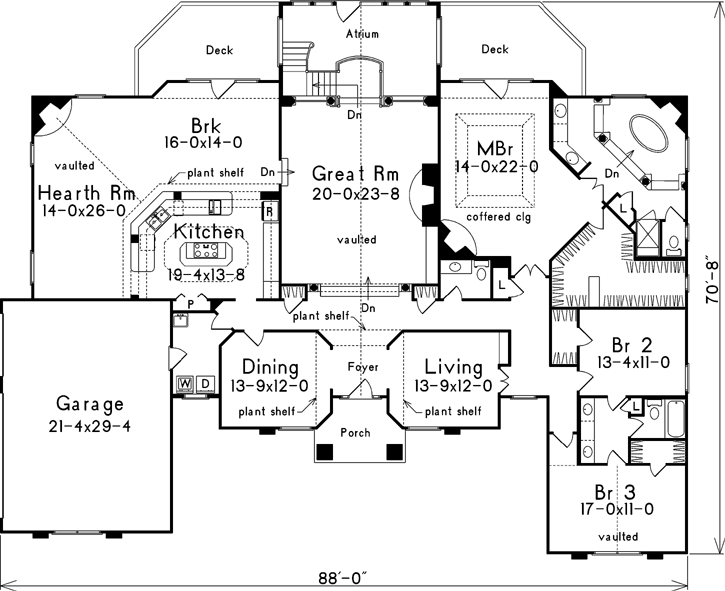 Main Floor Plan: 77-127