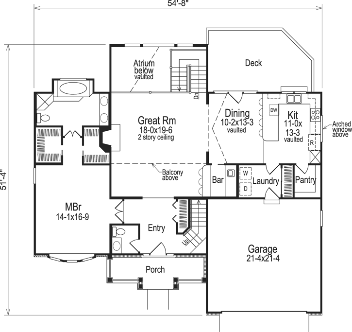 Main Floor Plan: 77-128