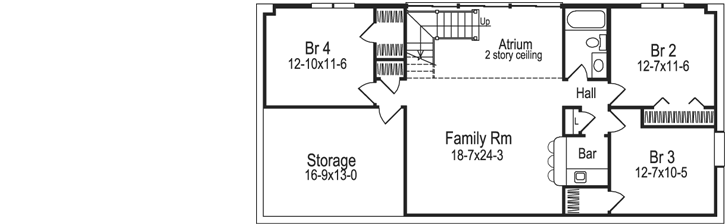 Lower Floor Plan: 77-129