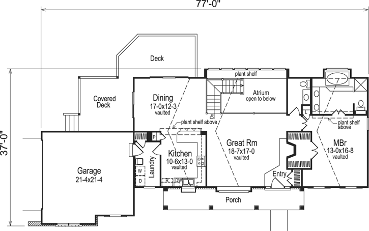 Main Floor Plan: 77-129