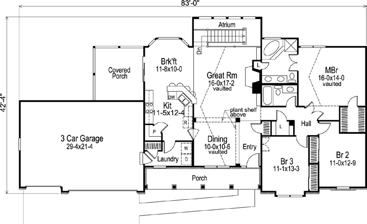 Main Floor Plan: 77-135
