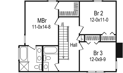 Upper/Second Floor Plan: 77-138