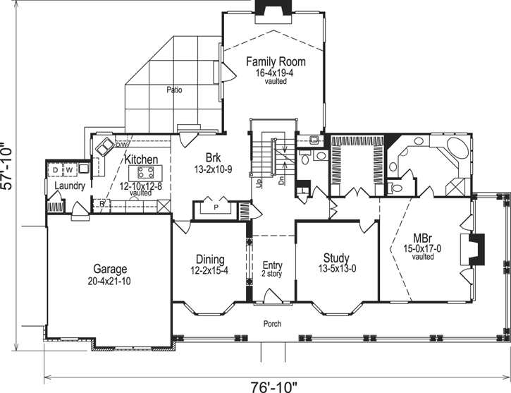 Main Floor Plan: 77-140