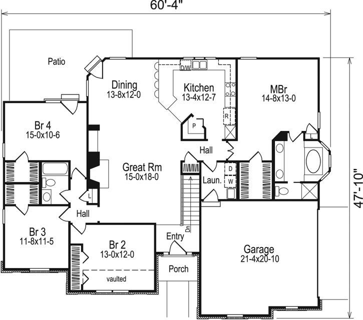 Main Floor Plan: 77-142