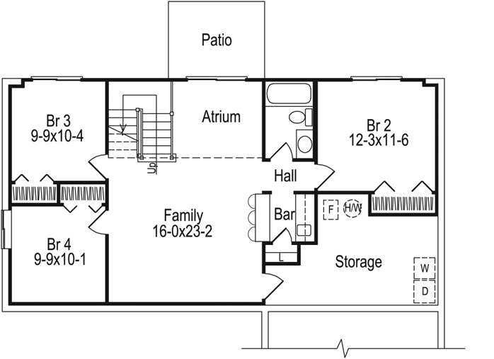 Lower Floor Plan: 77-143