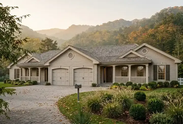 Traditional house plans 77-145 - front exterior, 2,318 sq ft, 6 bed, 4 bath house plans | Monster House Plans