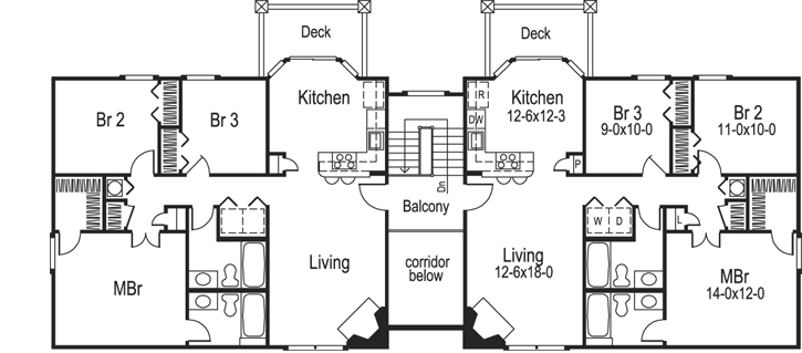 Upper/Second Floor Plan: 77-147