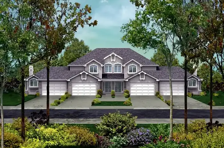 Traditional house plans 77-148 - front exterior, 7,372 sq ft, 12 bed, 10 bath house plans | Monster House Plans