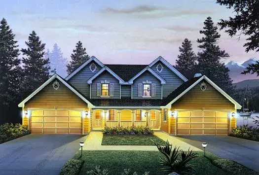 Traditional house plans 77-149 - front exterior, 2,986 sq ft, 6 bed, 4 bath house plans | Monster House Plans
