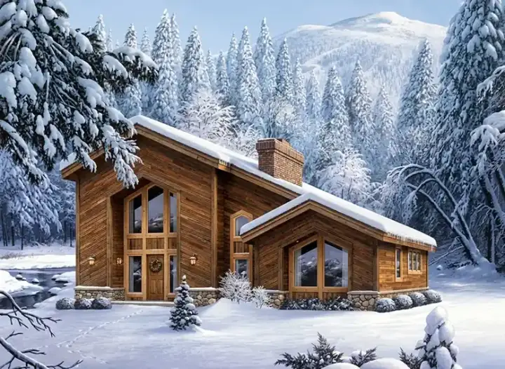 Contemporary house plans 77-153 - front exterior, 1,711 sq ft, 2 bed, 2 bath house plans | Monster House Plans