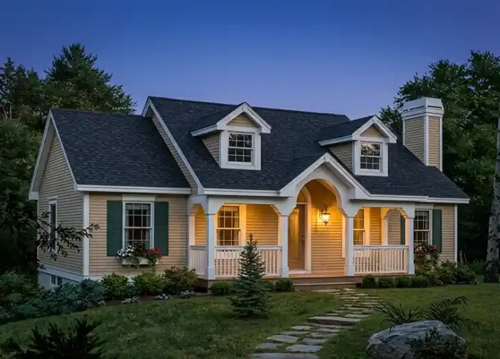 Country house plans 77-155 - front exterior, 1,140 sq ft, 3 bed, 2 bath house plans | Monster House Plans
