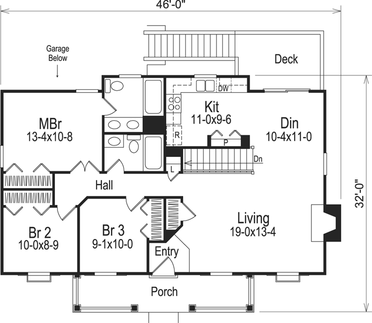 Main Floor Plan: 77-155