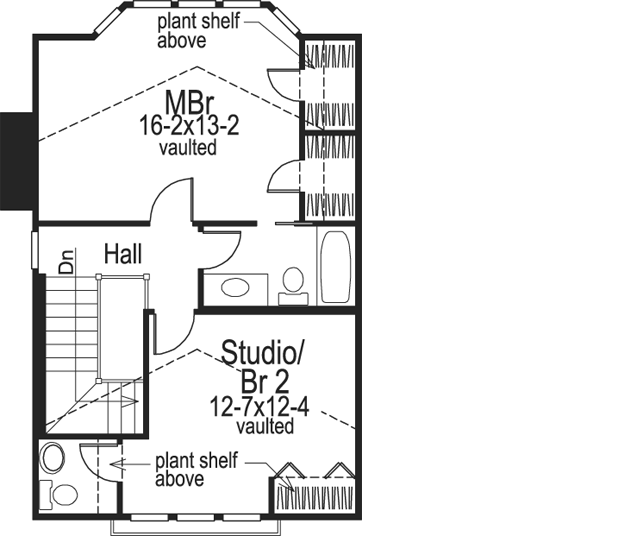 Upper/Second Floor Plan: 77-157