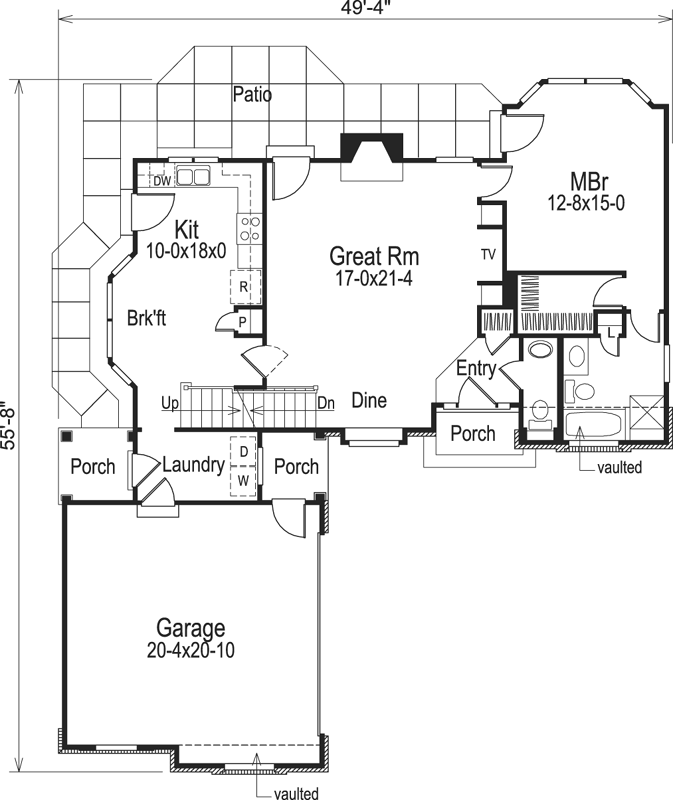 Main Floor Plan: 77-160