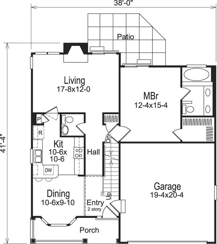 Main Floor Plan: 77-163